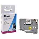 G&G Image 17083 DirectLabel black on Transparent Laminat (replaces Brother TZE111) for Brother P-Touch TZ 3.5-18mm/6-12mm/6-18mm/6-24mm/6-36mm