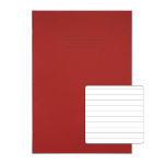 Rhino 13 x 9 Oversized Exercise Book 40 Page, Red, F8 (Pack of 100)