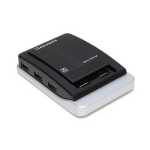 Monoprice 5328 interface hub USB 2.0 480 Mbit/s Black, Gray