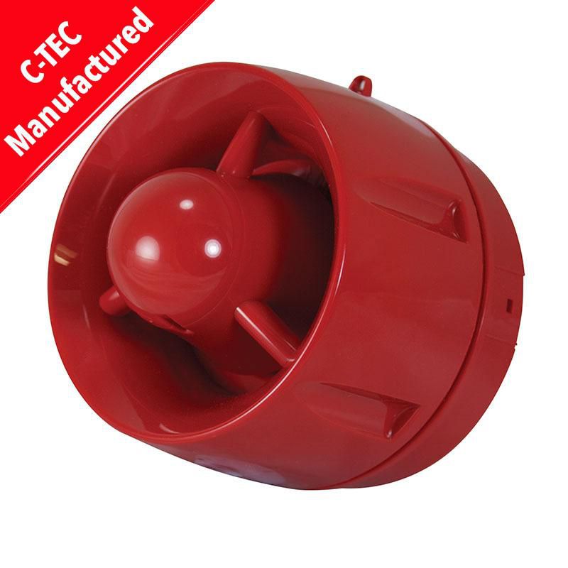 ActiV Hi-Output 100dB(A) Wall  Sounder, shallow base red thumbnail