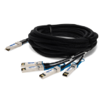 AddOn Networks 470-AEGH-AO InfiniBand/fibre optic cable 118.1" (3 m) QSFP+ 4x SFP+ DAC Black, Stainless steel