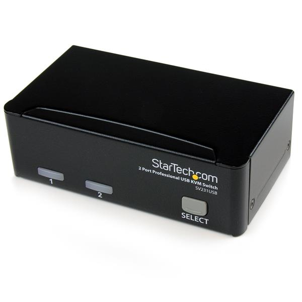 Image of StarTech.com 2 Port Professional USB KVM Switch Kit with Cables