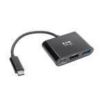 Tripp Lite U444-06N-H4UB-C USB graphics adapter Black