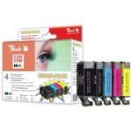 Peach PI100-140 inktcartridge 5 stuk(s) Compatibel Zwart, Cyaan, Foto zwart, Geel