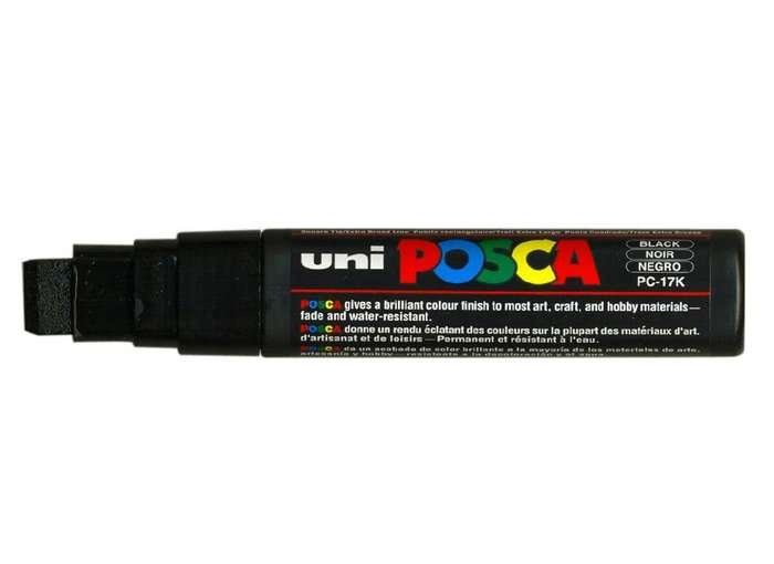 POSCA uni PC-17K marker 1 pc(s) Chisel tip Black