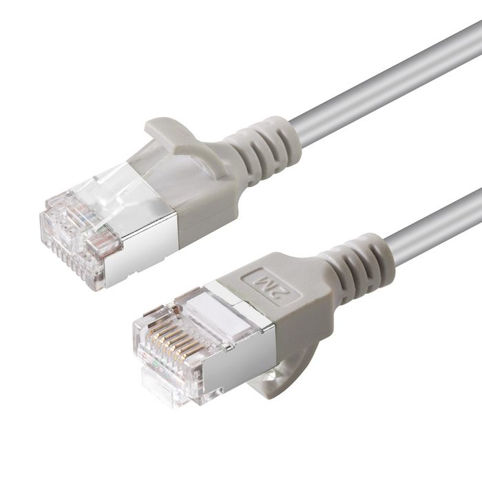 Microconnect V-FTP6A05-SLIM networking cable Grey 5 m Cat6a U/FTP...