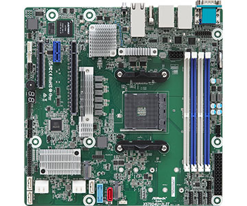 Image of Asrock X570D4U-2L2T/BCM motherboard AMD X570 Socket AM4 micro ATX
