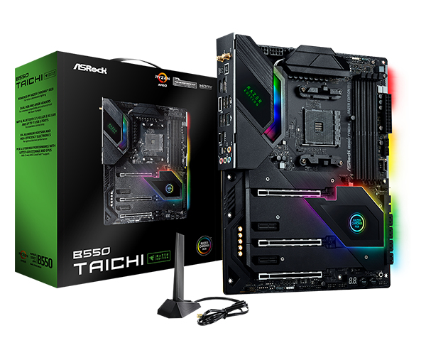 ASRock B550 Taichi Razer Edition ATX Motherboard for AMD AM4 CPUs
