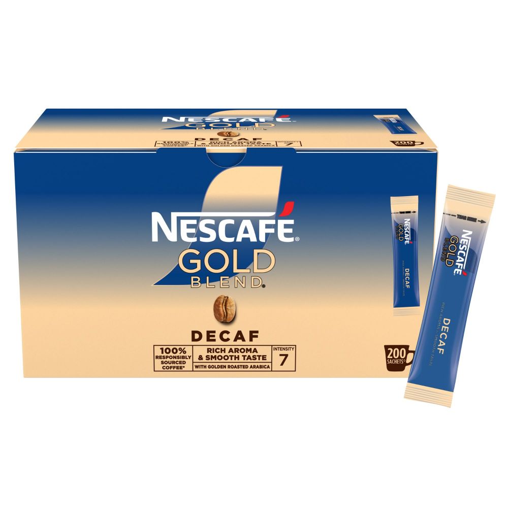 Nescafé Gold Blend Decaf Coffee 200 Sachets