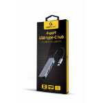 Gembird UHB-CM-U3P1U2P3-01 laptop dock & poortreplicator Bedraad USB 3.2 Gen 1 (3.1 Gen 1) Type-C Zilver