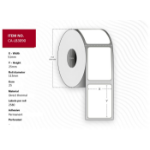 Capture CA-LB3090 printer label White