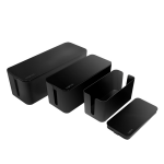 LogiLink KAB0077 cable organizer Universal Cable box Black 3 pc(s)