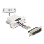 DeLOCK D-Sub 25 pin male to RJ12 female Assembly Kit white