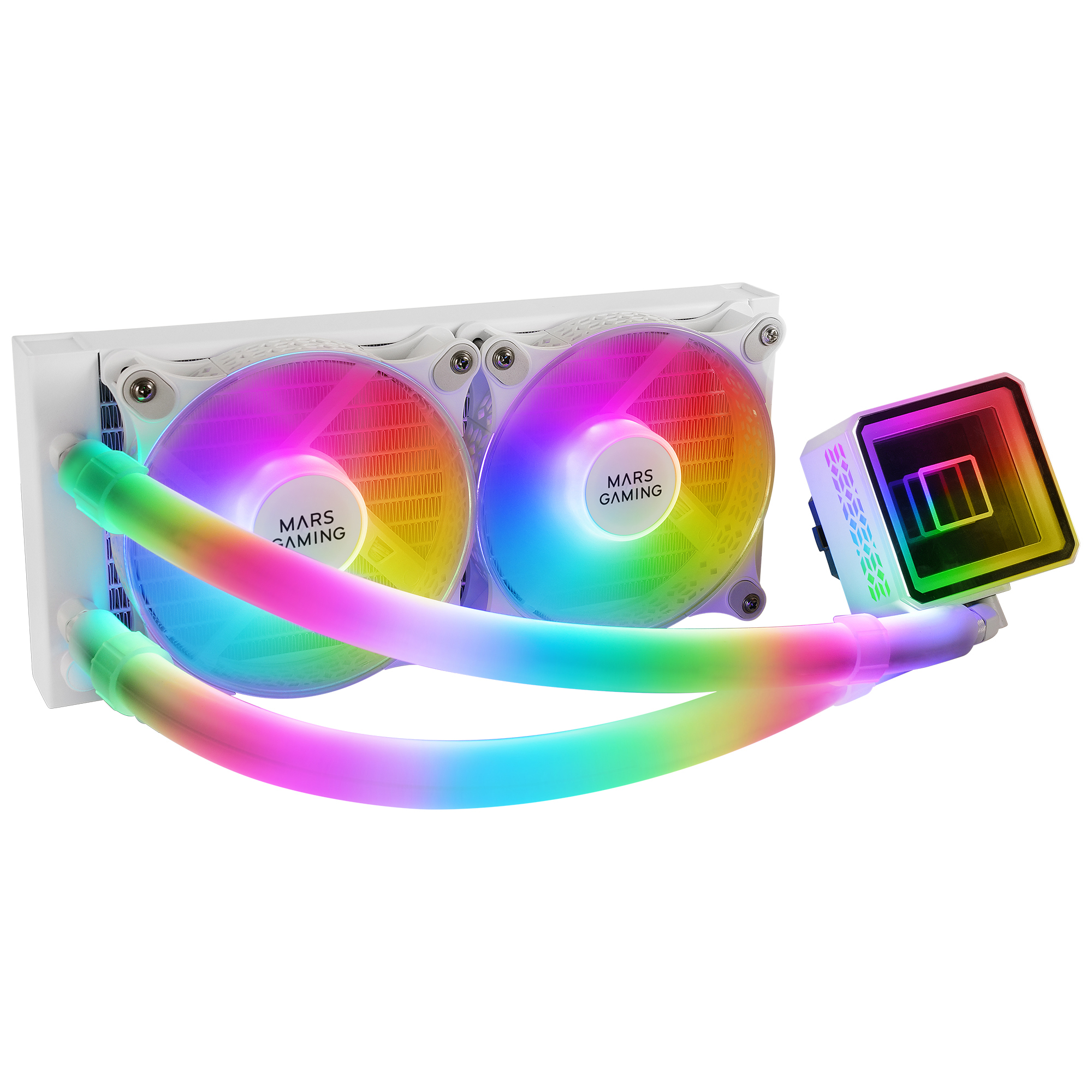 Mars Gaming ML-ULTRA240 White CPU Liquid Cooling TDP 500W Infinity Mir