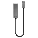Lindy 43313 tussenstuk voor kabels USB-A RJ-45 Zilver