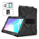 PISEN Generic Rugged Samsung Galaxy Tab Active4 Pro / Tab Active Pro (10.1') Case Black - Built-in-Kickstand,Adjustable Hand Strap, Pen Holder