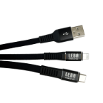 LEBA Innovation NCABLE-LE-UA-8P-0.5M lightning cable Black