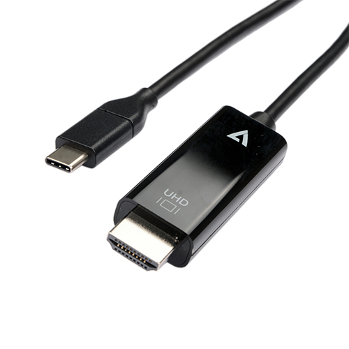 Image of V7 V7UCHDMI-2M video cable adapter USB Type-C HDMI Black