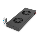 Digitus DN-19 FAN-2-HO-SW rack-toebehoren Ventilatiepaneel