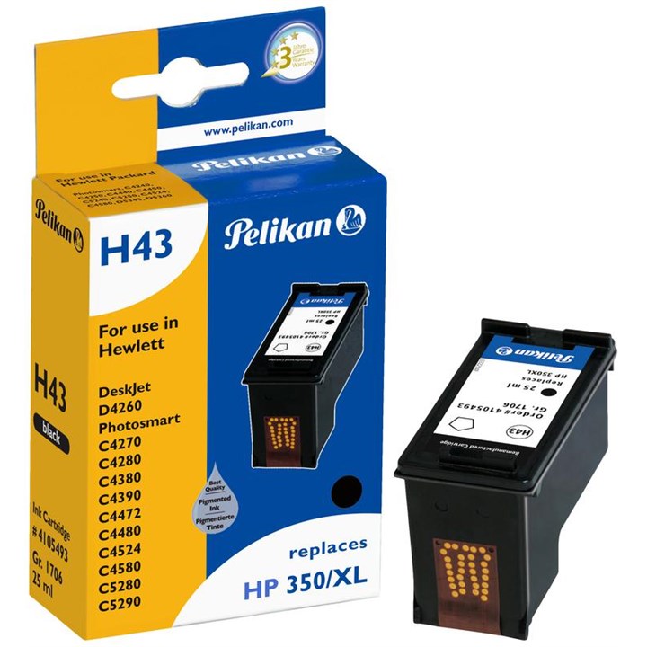 Image of Pelikan Ink Reman For HP 350XL Black (Cb336Ee)