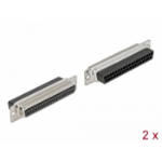 DeLOCK D-Sub 37 pin crimp female, metal, 2 pieces