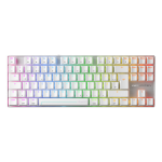 CHERRY MX 8.2 Pro TMR Wireless keyboard Gaming USB + RF Wireless + Bluetooth QWERTZ German Silver, White