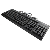 Image of Q-CONNECT BLACK WIRED KEYBOARD