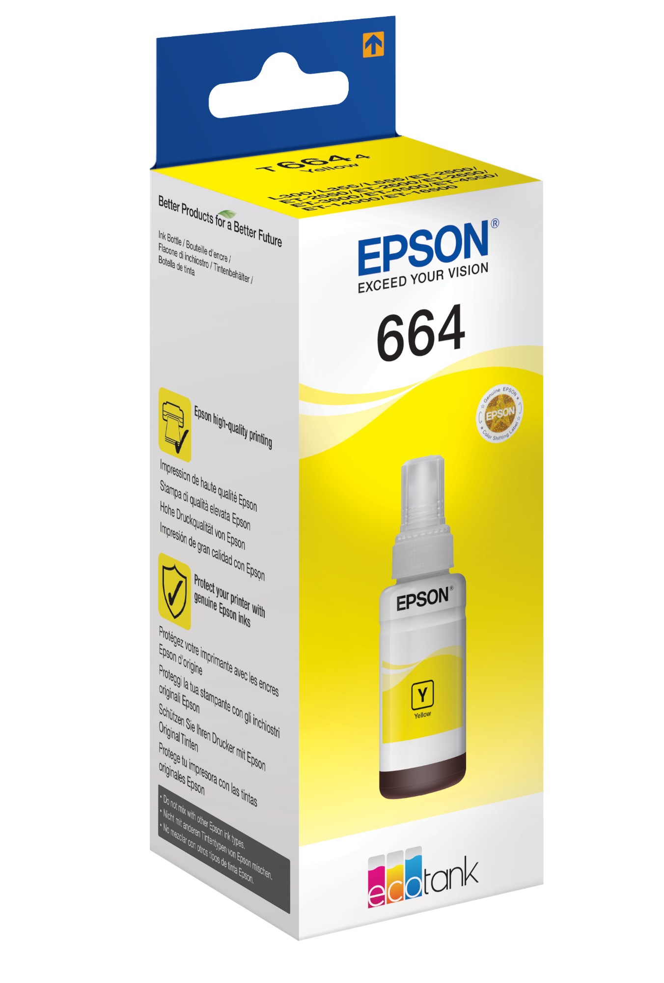Epson 664 EcoTank Ink Bottle Yellow C13T664440