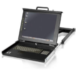 LevelOne KVM-0217US rack console 43,2 cm (17") 1280 x 1024 Pixels Metaal 1U