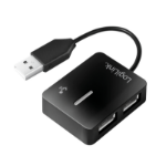 LogiLink UA0139 interface hub USB 2.0 Type-A 480 Mbit/s Black