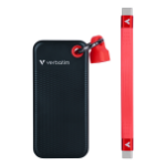 Verbatim Pocket SSD USB 3.2 Gen 2 256GB Black/Red