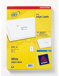 Image of Avery Inkjet Addressing Labels White