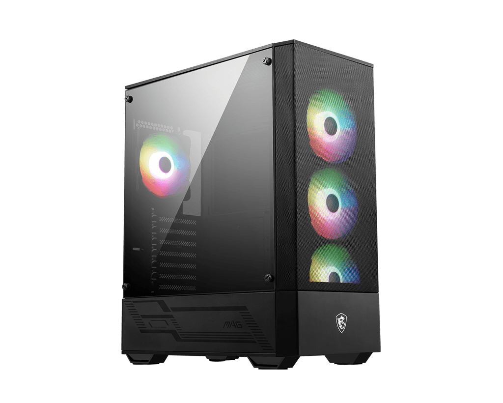 Image of MSI MAG FORGE 112R computer case Midi Tower Black, Transparent