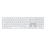 Apple Magic w/ Numeric Keypad keyboard Universal Bluetooth QWERTY English Silver, White