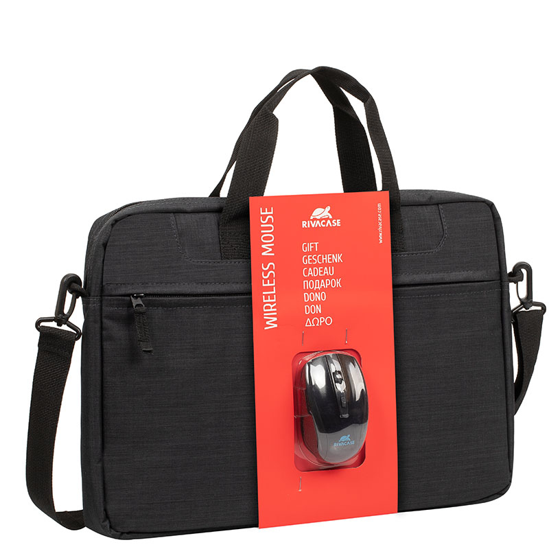Image of Rivacase 8038 + WIRELESS MOUSE notebook case 39.6 cm (15.6")...