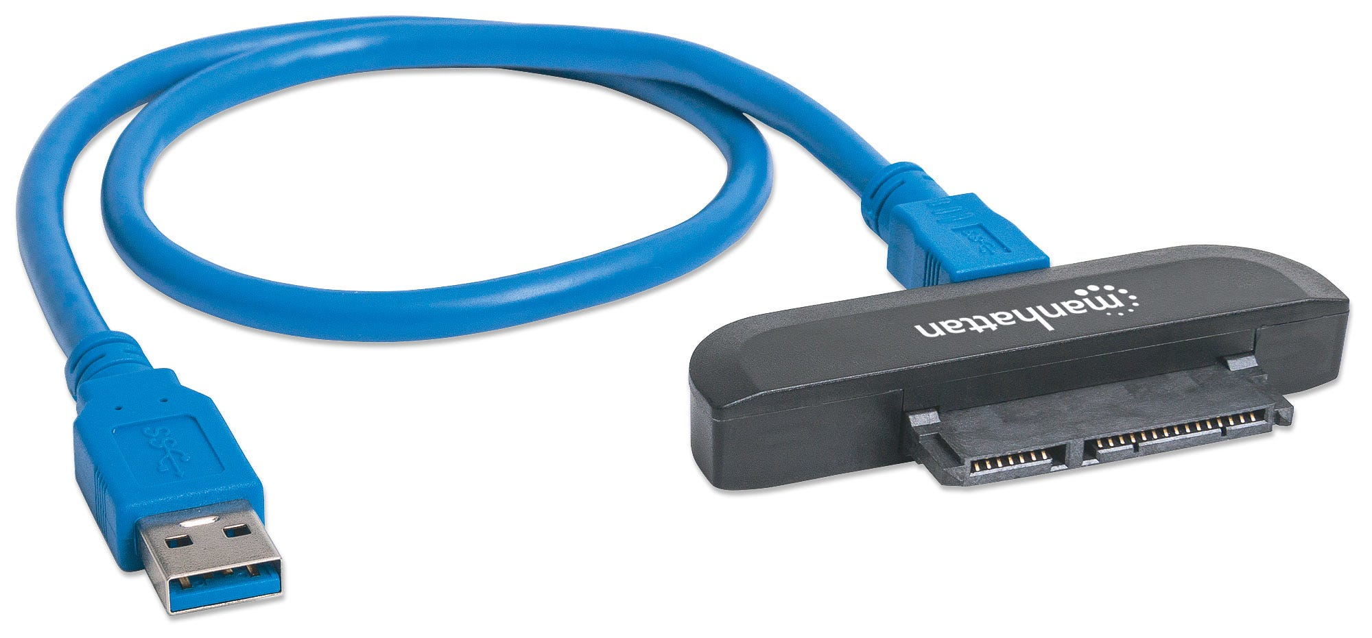Manhattan USB-A to SATA 2.5&quot; Adapter Cable, 42cm, Male to Male, 5 Gbps (USB 3.2 Gen1 aka USB 3.0), Supports 48-bit LBA, Blister