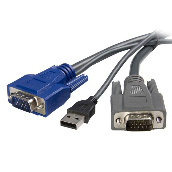 Image of StarTech.com 6 ft Ultra-Thin USB VGA 2-in-1 KVM Cable