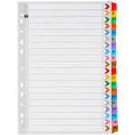 MARBIG 35023 DIVIDERS INDEX A4 COLOUR 1-20 TAB