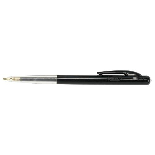 Image of BIC M10 Clic Medium Black Clip-on retractable ballpoint pen 50 pc(s)