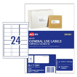 Avery 938201 printer label White Self-adhesive printer label