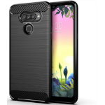 JLC LG K50S Brushed Silicone Case - Black