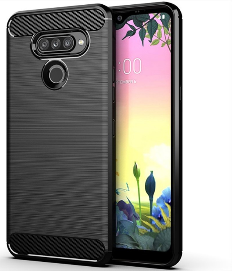JLC LG K50S Brushed Silicone Case - Black