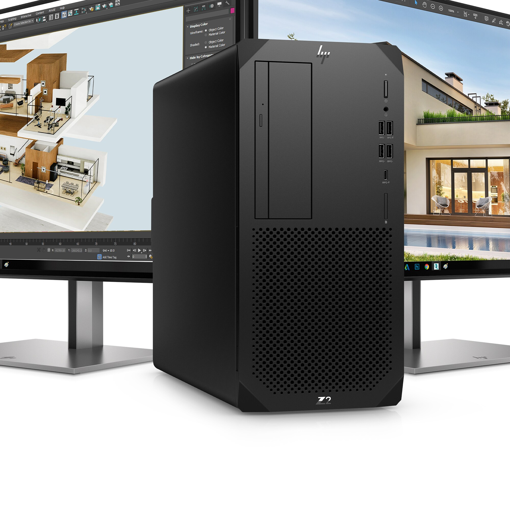 Station De Travail HP Z2 Tower G9 - Intel I9-14900K, 64 Go RAM, 2 To SSD, Intel UHD 770, Windows 11 Pro - Référence 8T1K7EA