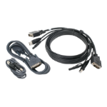 iogear G2L7203UTAA3 KVM cable Black 118.1" (3 m)