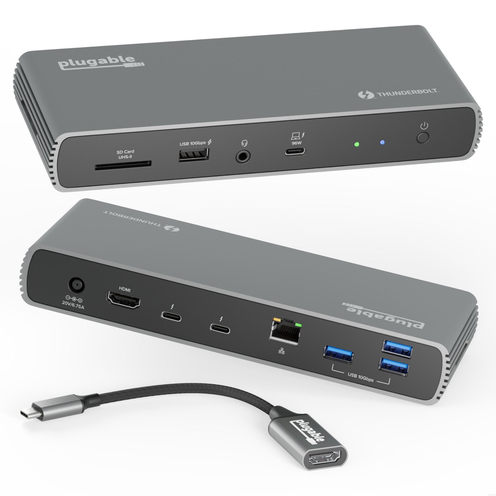 4-port USB-A 3.2 Gen 1 USB Hub, Silver 35cm – ProXtend
