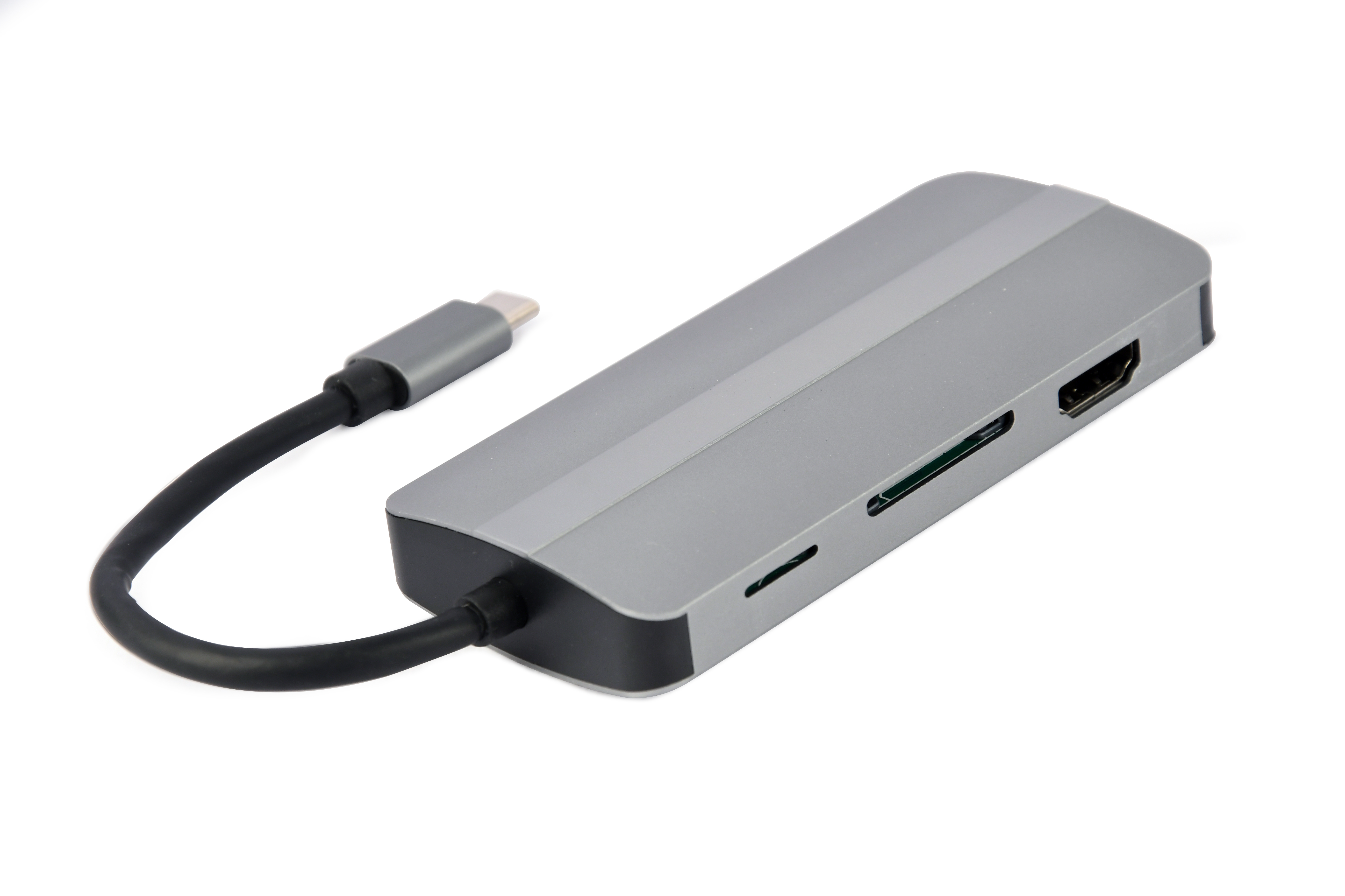 Image of Gembird A-CM-COMBO8-02 notebook dock/port replicator USB Type-C Silver