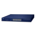 PLANET GSW-1601 network switch Unmanaged Gigabit Ethernet (10/100/1000) 1U Blue