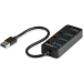 StarTech.com 4 Port USB 3.0 Hub - USB-A to 4x USB 3.0 Type-A with Individual On/Off Port Switches - SuperSpeed 5Gbps USB 3.1/3.2 Gen 1 - USB Bus Powered - Portable - 9.8" Attached Cable