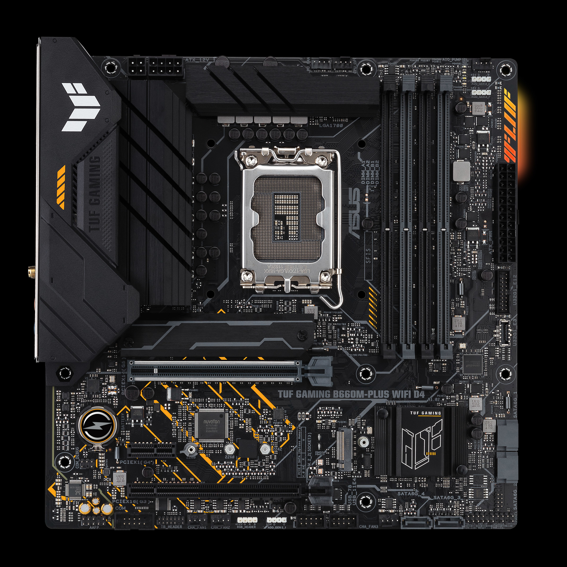 Image of ASUS TUF GAMING B660M- PLUS WIFI D4 Intel B660 LGA 1700 micro ATX