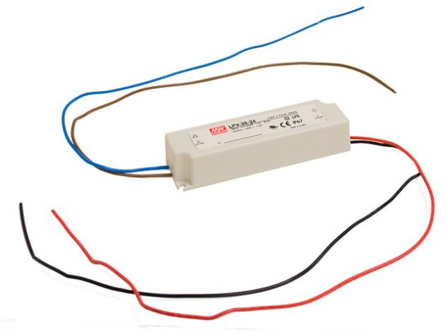 LPV-35-12 MEAN WELL MEAN WELL LPV-35-12 - White - 100 - 264 V - 47 - 63 Hz - 148 mm - 30 mm - 40 mm